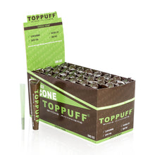 Load image into Gallery viewer, TOPPUFF Green King Size Pre Rolled Cones, Natural Rolling Cones With Tips, Slow Burning Pre Rolled Rolling Paper, 3 PCS / Pack 32 Packs / Box