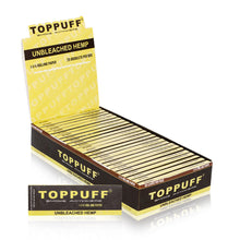 Load image into Gallery viewer, TOPPUFF Yellow Rolling Paper, 1 1/4 Size Slim Cigarette Rolling Paper, Slow Burning Rolling Papers, 50 PCS / Pack 25 Packs / Box