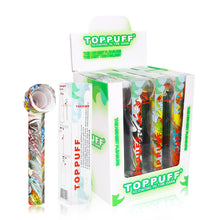 Load image into Gallery viewer, TOPPUFF Screw Plastic Bong & Glass Oil Rig, Screw Plastic Smoking Pipe Suit Ø 28 Bottle, 148 mm Acrylic Plastic Bong, 12 PCS / Box
