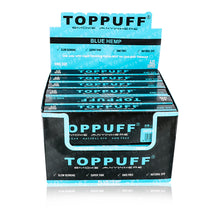 Load image into Gallery viewer, TOPPUFF Blue King Size Pre Rolled Cones, Natural Rolling Cones With Tips, Slow Burning Pre Rolled Rolling Paper, 40 PCS / Pack 12 Packs / Box