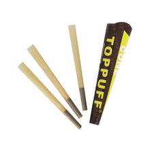 Load image into Gallery viewer, TOPPUFF Yellow King Size Pre Rolled Cones, Natural Rolling Cones With Tips, Slow Burning Pre Rolled Rolling Paper, 3 PCS / Pack 32 Packs / Box