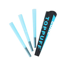 Load image into Gallery viewer, TOPPUFF Blue King Size Pre Rolled Cones, Natural Rolling Cones With Tips, Slow Burning Pre Rolled Rolling Paper, 3 PCS / Pack 32 Packs / Box