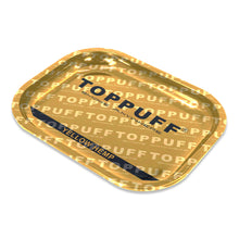 Load image into Gallery viewer, TOPPUFF Tinplate Rolling Tray, 7” x 5.5” Size Rolling Paper Tray, Smooth Rounded Edge Cigarette Rolling Tray