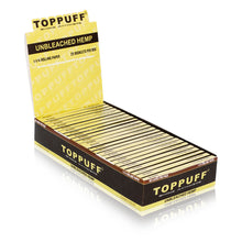 Load image into Gallery viewer, TOPPUFF Yellow Rolling Paper, 1 1/4 Size Slim Cigarette Rolling Paper, Slow Burning Rolling Papers, 50 PCS / Pack 25 Packs / Box