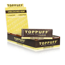 Load image into Gallery viewer, TOPPUFF Yellow Rolling Paper, 1 1/4 Size Slim Cigarette Rolling Paper, Slow Burning Rolling Papers, 50 PCS / Pack 25 Packs / Box