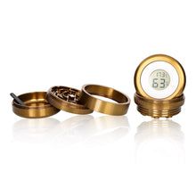 Load image into Gallery viewer, TOPPUFF Digital Display Aluminum Alloy Herb Grinder, 4 Lay Ø 63 Smoker Grinder, Premium Portable Tobacco Grinder