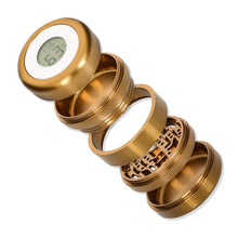 Load image into Gallery viewer, TOPPUFF Digital Display Aluminum Alloy Herb Grinder, 4 Lay Ø 63 Smoker Grinder, Premium Portable Tobacco Grinder