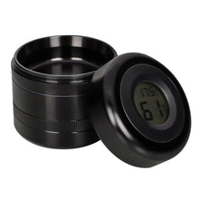 Load image into Gallery viewer, TOPPUFF Digital Display Aluminum Alloy Herb Grinder, 4 Lay Ø 63 Smoker Grinder, Premium Portable Tobacco Grinder