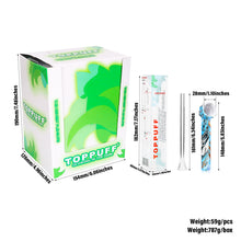 Load image into Gallery viewer, TOPPUFF Screw Plastic Bong & Glass Oil Rig, Screw Plastic Smoking Pipe Suit Ø 28 Bottle, 148 mm Acrylic Plastic Bong, 12 PCS / Box