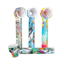 Load image into Gallery viewer, TOPPUFF Screw Plastic Bong & Glass Oil Rig, Screw Plastic Smoking Pipe Suit Ø 28 Bottle, 148 mm Acrylic Plastic Bong, 12 PCS / Box