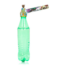 Load image into Gallery viewer, TOPPUFF Screw Plastic Bong & Glass Oil Rig, Screw Plastic Smoking Pipe Suit Ø 28 Bottle, 148 mm Acrylic Plastic Bong, 12 PCS / Box