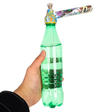 Load image into Gallery viewer, TOPPUFF Screw Plastic Bong & Glass Oil Rig, Screw Plastic Smoking Pipe Suit Ø 28 Bottle, 148 mm Acrylic Plastic Bong, 12 PCS / Box