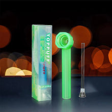 Load image into Gallery viewer, TOPPUFF Screw Plastic Bong & Glass Oil Rig, Screw Plastic Smoking Pipe Suit Ø 28 Bottle, 148 mm Acrylic Plastic Bong, 12 PCS / Box