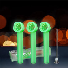 Load image into Gallery viewer, TOPPUFF Screw Plastic Bong & Glass Oil Rig, Screw Plastic Smoking Pipe Suit Ø 28 Bottle, 148 mm Acrylic Plastic Bong, 12 PCS / Box