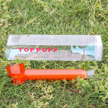 Load image into Gallery viewer, TOPPUFF 161 mm Plastic Tobacco Pipe, Colorful Smoking Pipe with Glass Bowl, 12 PCS / Box