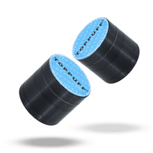 Load image into Gallery viewer, TOPPUFF Zinc Alloy Herb Grinder with Blue Lid Cover, 4 Lay Ø 40 Smoker Grinder, Premium Portable Tobacco Grinder, 12 PCS/ Box