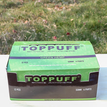 Load image into Gallery viewer, TOPPUFF Zinc Alloy Herb Grinder with Green Lid Cover, 4 Lay Ø 50 Smoker Grinder, Premium Portable Tobacco Grinder, 12 PCS/ Box