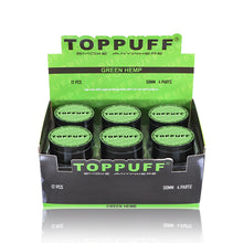 Load image into Gallery viewer, TOPPUFF Zinc Alloy Herb Grinder with Green Lid Cover, 4 Lay Ø 50 Smoker Grinder, Premium Portable Tobacco Grinder, 12 PCS/ Box
