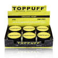 Load image into Gallery viewer, TOPPUFF Zinc Alloy Herb Grinder with Yellow Lid Cover, 4 Lay Ø 63 Smoker Grinder, Premium Portable Tobacco Grinder, 6 PCS/ Box