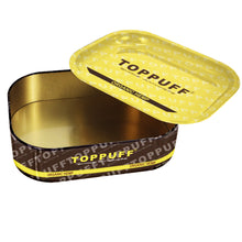 Load image into Gallery viewer, TOPPUFF Smell Proof Metal Tin with Green Metal Rolling Tray, 180 x 140 x 44 mm Storage Case, Portable Tinplate Storage Box