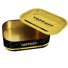 Load image into Gallery viewer, TOPPUFF Smell Proof Metal Tin with Green Metal Rolling Tray, 180 x 140 x 44 mm Storage Case, Portable Tinplate Storage Box